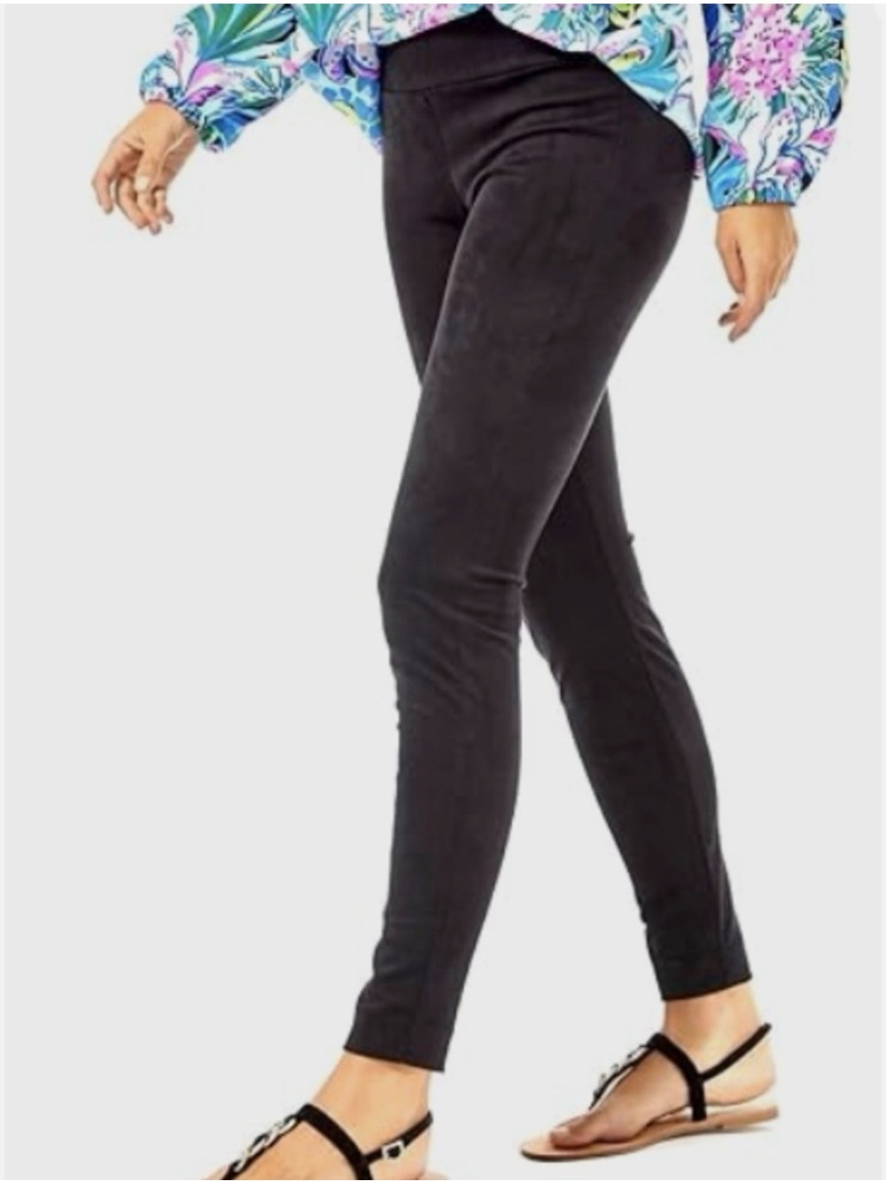 *NWT* Lilly Pulitzer Black Desi Ultra Suede Leggings